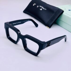 OWX14497 Premium Black Solid Frame With Transparent Lenses