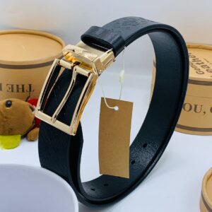 VER58264 Black Leather Belt