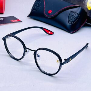 RBN45400 Black Frame Transparent Glasses