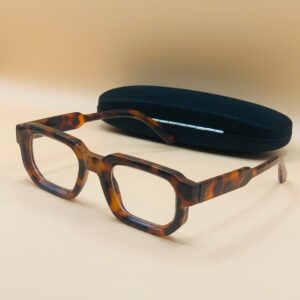 90554 Handcrafted Glasses Animal Skin Frame