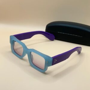 Handcrafted Eyewear HMG43129 Two Tone Blue And Purple Frame