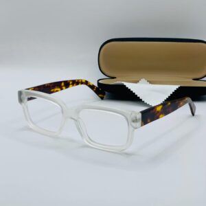AHG05221 Clear Coffee Mix Frame Acetate Handmade Glasses