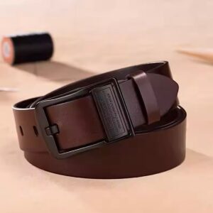 (Brown) Light Weight Handcrafted Brown Leather Belt HNC21120