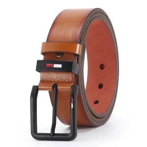 Light Weight Handcrafted Brown Leather Belt 97775Brown